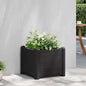 Arriate de jardín PP blanco 43x43x35 cm