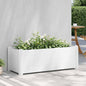 Arriate de jardín PP blanco 43x43x35 cm