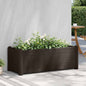 Arriate de jardín PP blanco 43x43x35 cm