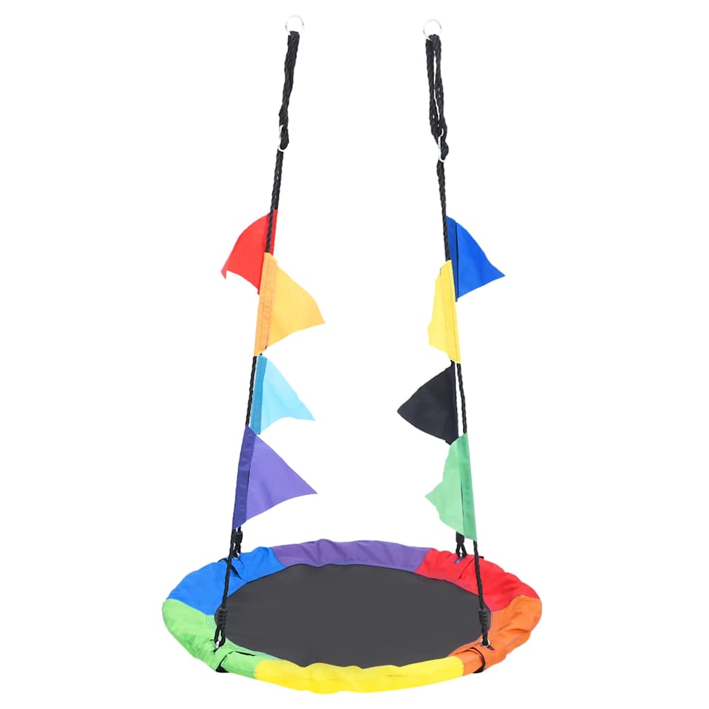 Columpio arco iris con banderines 100 cm