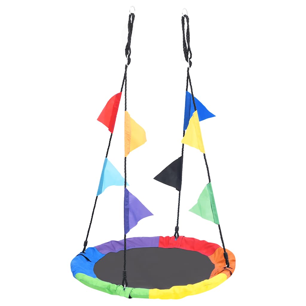 Columpio arco iris con banderines 100 cm