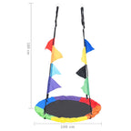 Columpio arco iris con banderines 100 cm