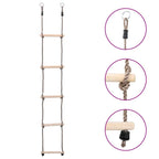 Escalera de 5 peldaños madera maciza de pino 210 cm