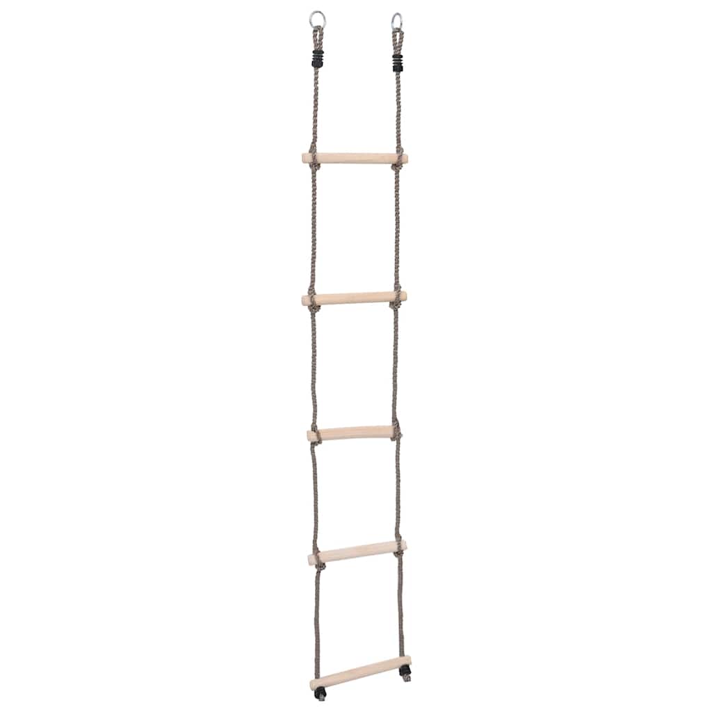 Escalera de 5 peldaños madera maciza de pino 210 cm