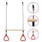 Columpio trapecio con anillas