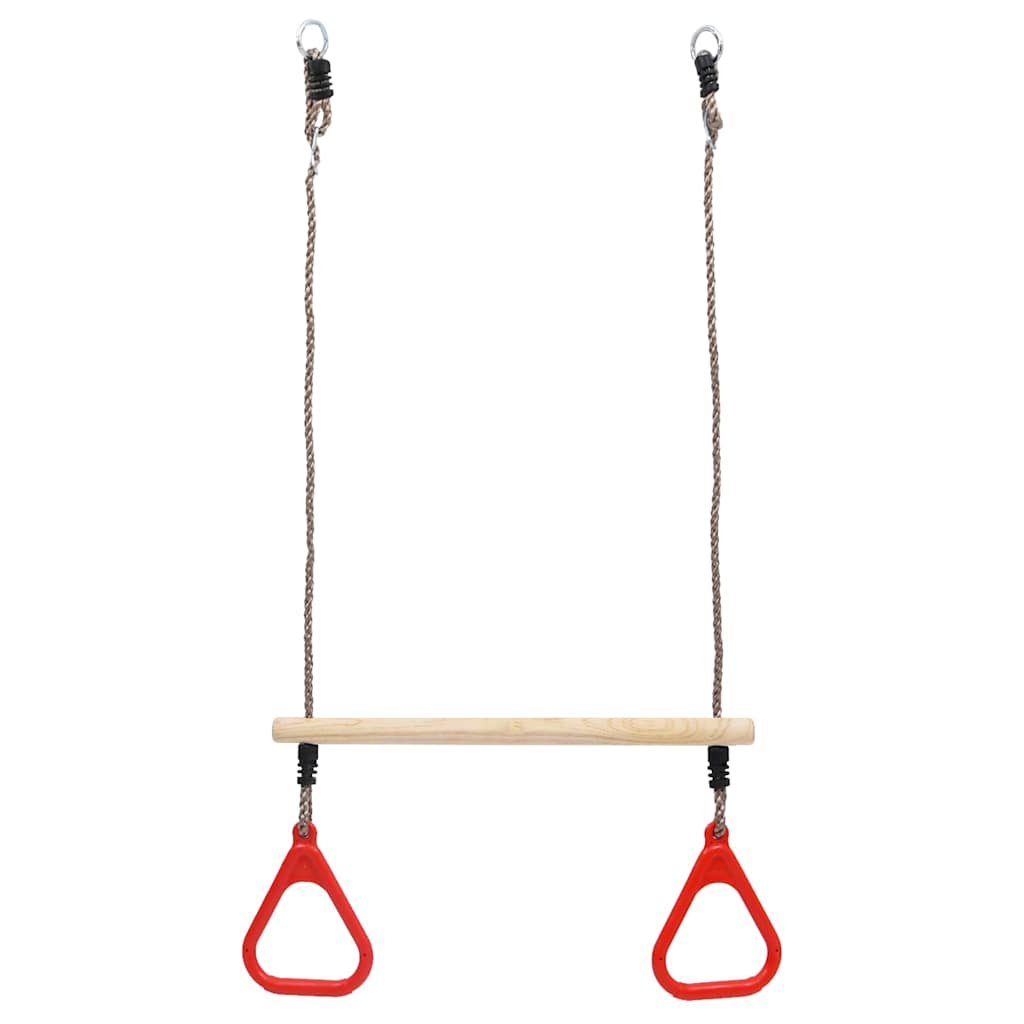 Columpio trapecio con anillas