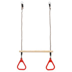 Columpio trapecio con anillas