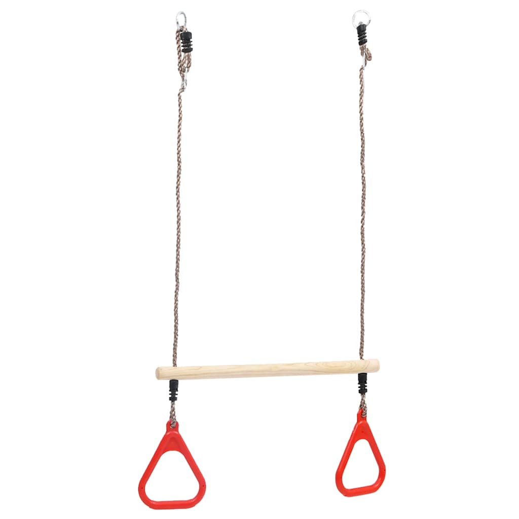 Columpio trapecio con anillas
