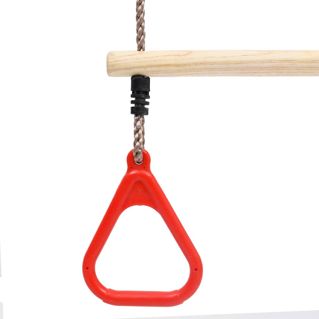 Columpio trapecio con anillas