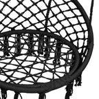 Silla colgante hamaca columpio 80 cm antracita