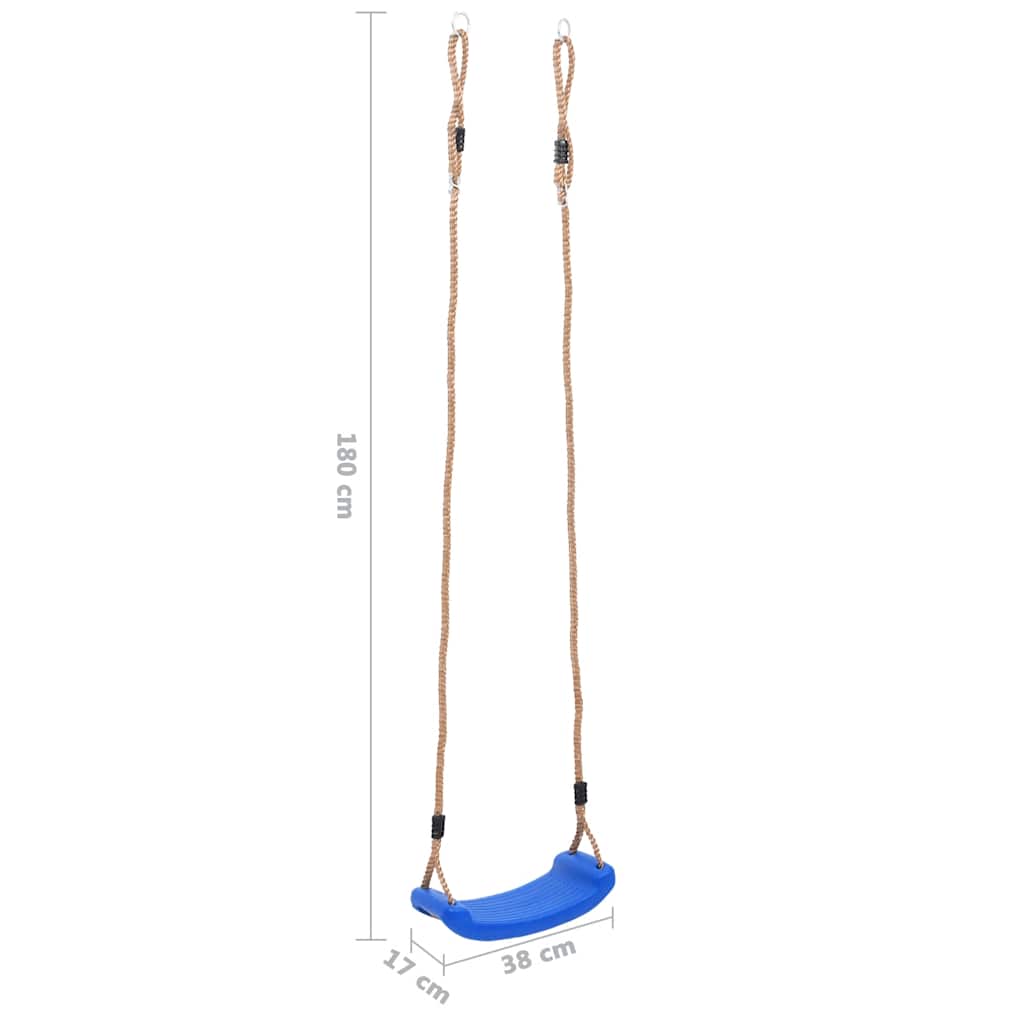 Columpio de asiento para niños azul