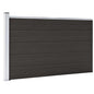 Panel de valla WPC gris 175x146 cm