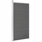Panel de valla WPC gris 1045x186 cm