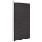 Panel de valla WPC gris 1045x186 cm