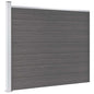 Panel de valla WPC gris 175x146 cm