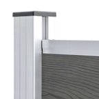 Panel de valla WPC gris 175x146 cm