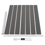 Panel de valla WPC gris 175x146 cm