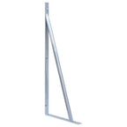 Soportes para postes de valla 2 unidades acero galvanizado