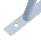 Soportes para postes de valla 2 unidades acero galvanizado