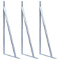 Soportes para postes de valla 2 unidades acero galvanizado