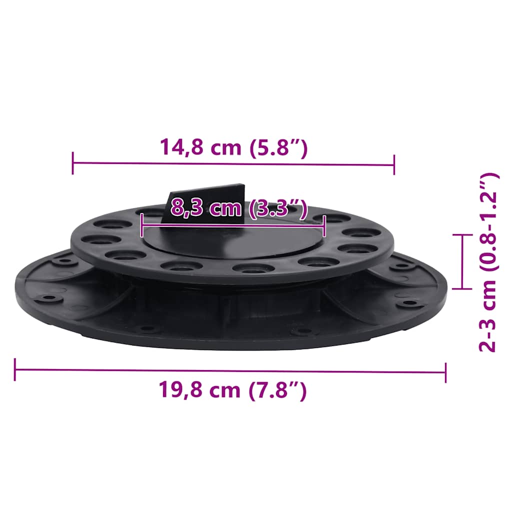 Patas ajustables para terraza 10 unidades 20-30 mm