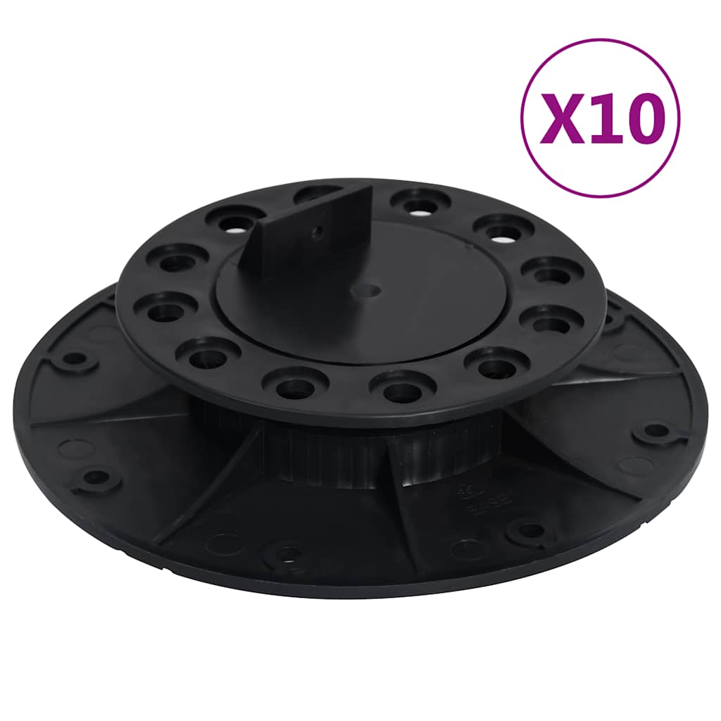 Pés ajustáveis para terraço 10 unidades 20-30 mm