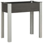 Mesa de cultivo para jardim com prateleira WPC cinzenta 50x50x90 cm