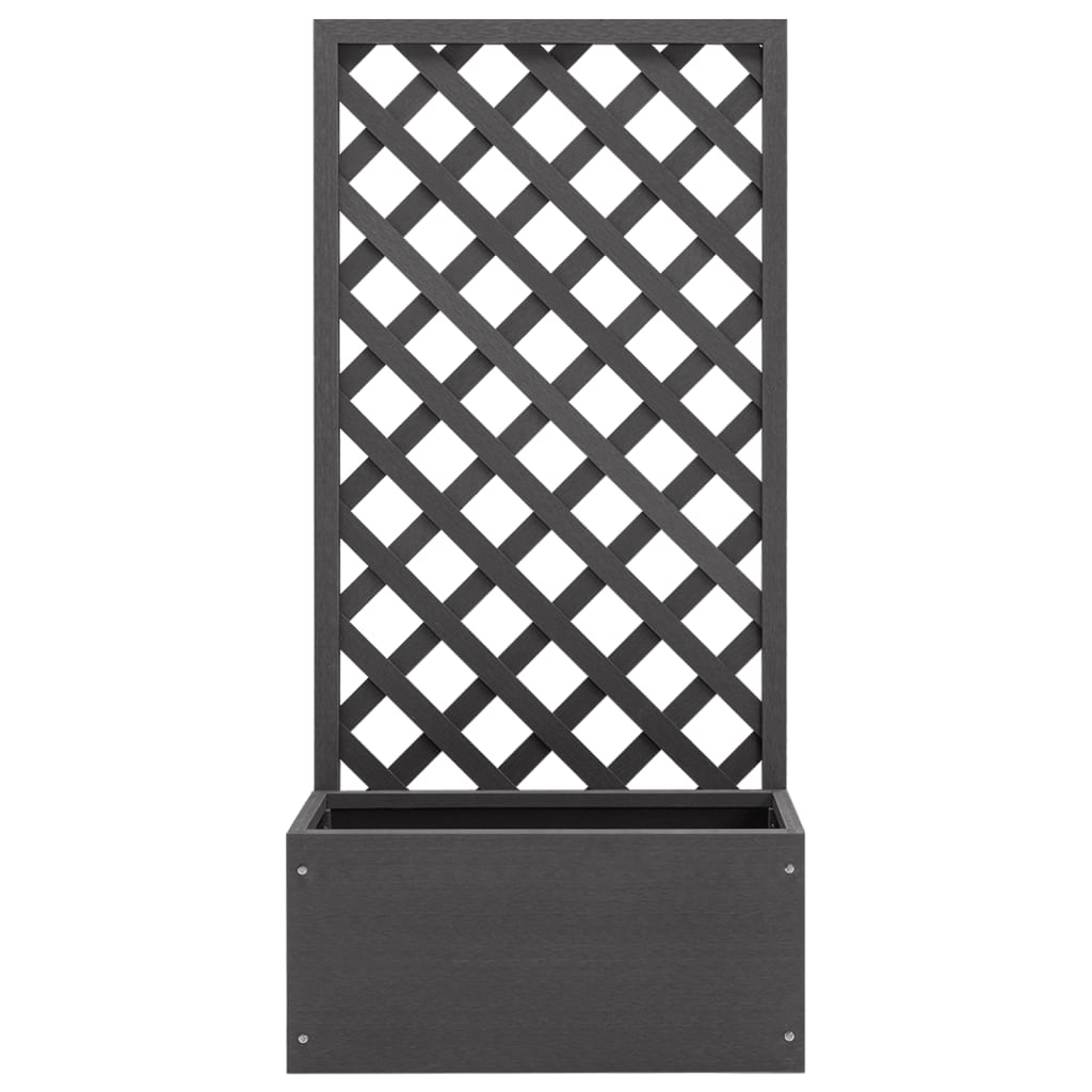 Jardinera con enrejado WPC 65x30x135 cm