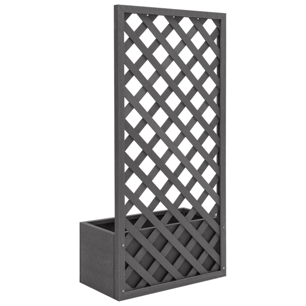 Jardinera con enrejado WPC 65x30x135 cm