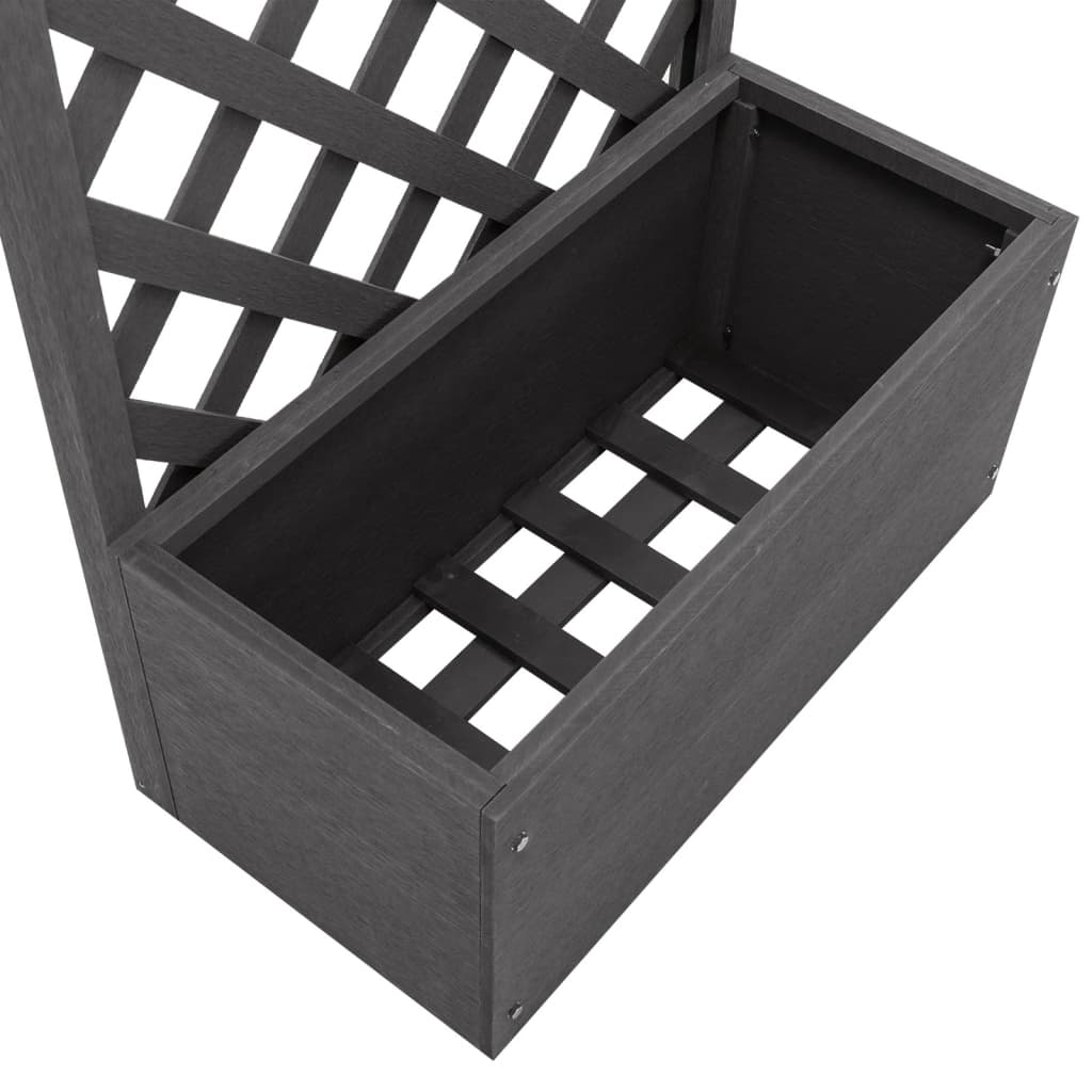 Jardinera con enrejado WPC 65x30x135 cm