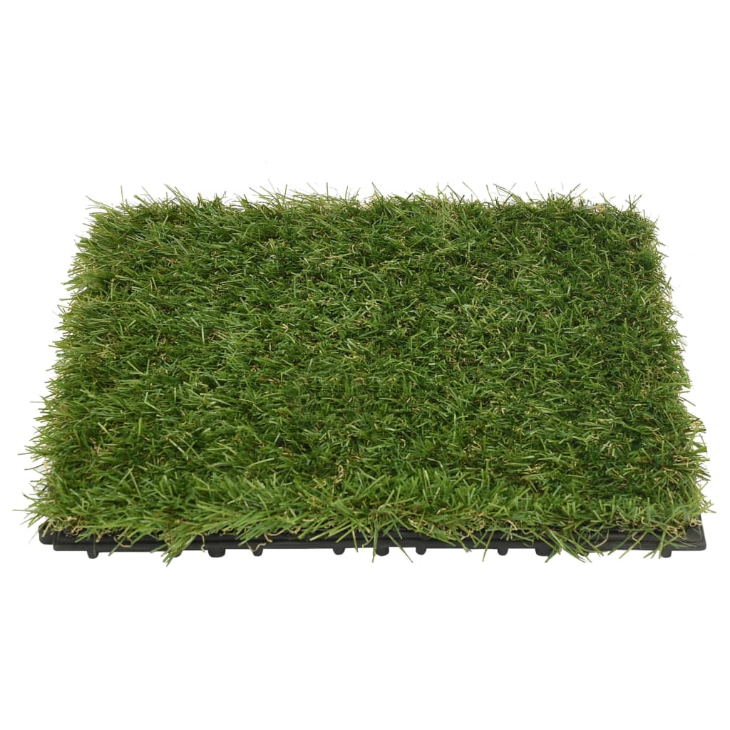 Baldosas de césped artificial 11 uds verde 30x30 cm