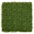 Artificial grass tiles 11 pcs green 30x30 cm