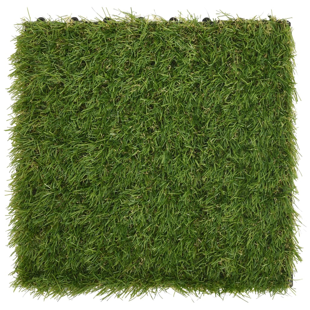 Baldosas de césped artificial 11 uds verde 30x30 cm