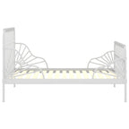 Cama extensible sin colchón metal blanco 80x130/200 cm