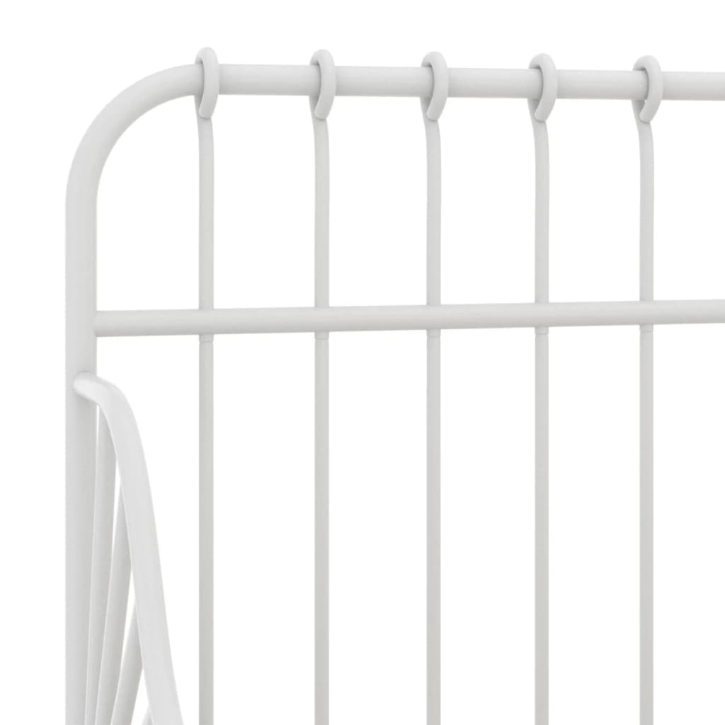 Cama extensible sin colchón metal blanco 80x130/200 cm