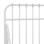 Cama extensible sin colchón metal blanco 80x130/200 cm