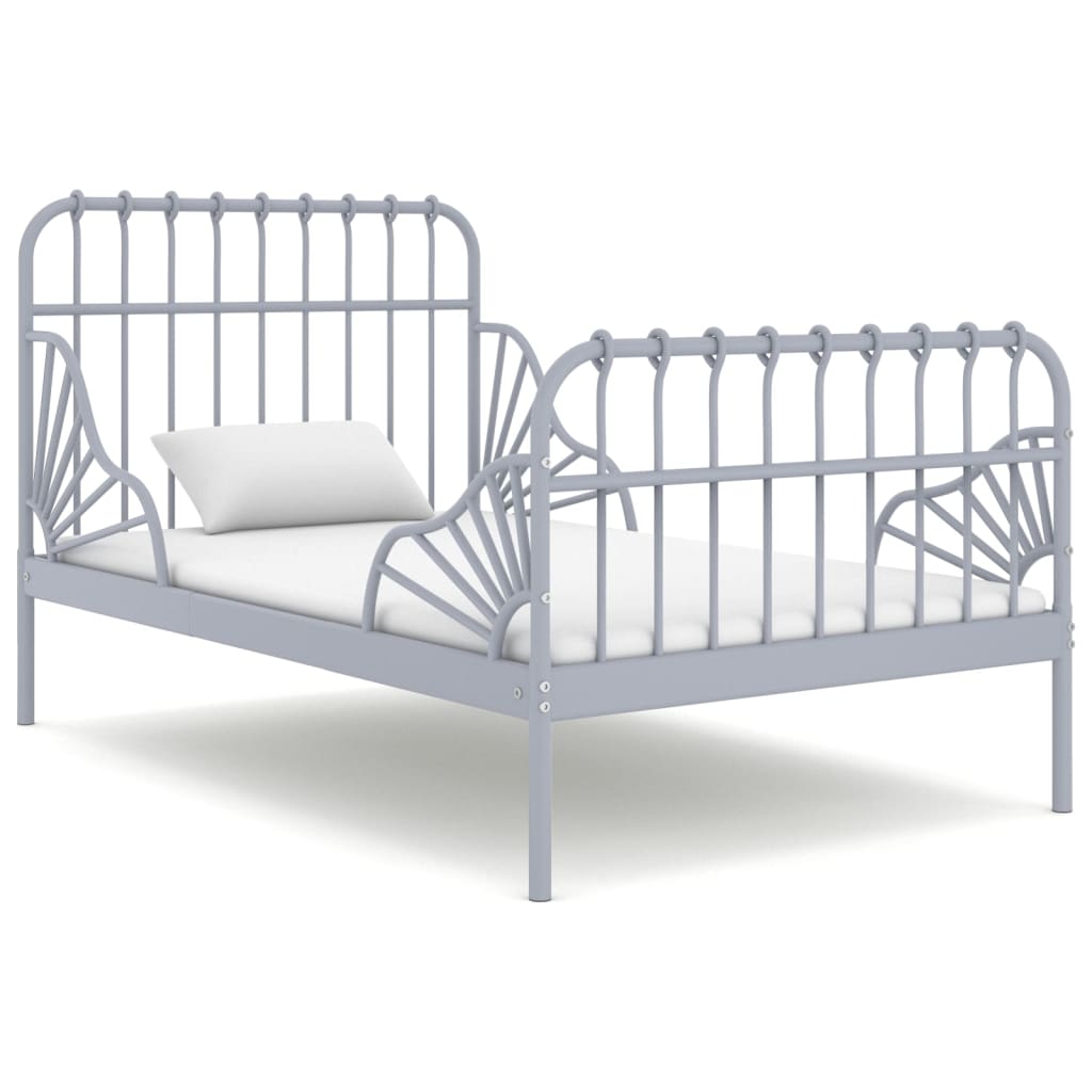 Cama extensible sin colchón metal blanco 80x130/200 cm