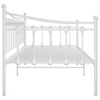 Estructura de sofá cama sin colchón metal blanco 90x200 cm