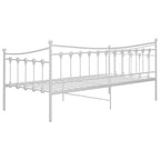 Estructura de sofá cama sin colchón metal blanco 90x200 cm