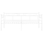 Estructura de sofá cama sin colchón metal blanco 90x200 cm