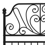 Estructura de cama sin colchón metal negro 100x200 cm
