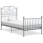 Estructura de cama sin colchón metal blanco 160x200 cm