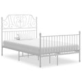 Cama extensible sin colchón metal blanco 80x130/200 cm