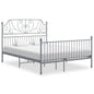 Estructura de cama sin colchón metal gris 120x200 cm