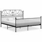 Estructura de cama sin colchón metal negro 100x200 cm