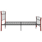 Estructura de cama sin colchón metal negro 120x200 cm