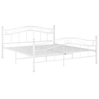 Estructura de cama sin colchón metal blanco 140x200 cm