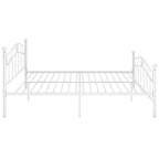Estructura de cama sin colchón metal blanco 140x200 cm
