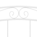Estructura de cama sin colchón metal blanco 140x200 cm