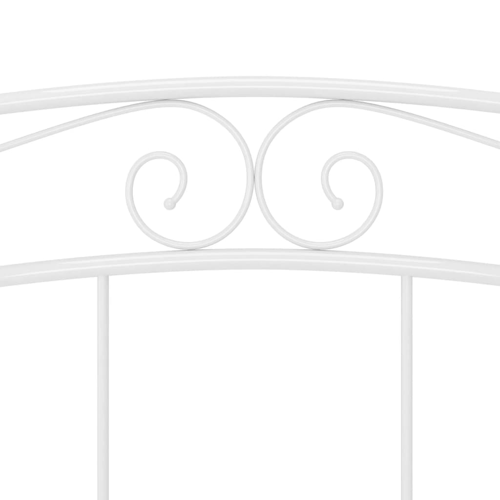 Estructura de cama sin colchón metal blanco 140x200 cm